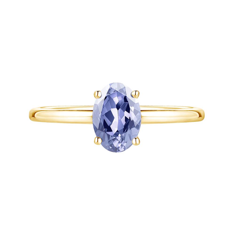 Ring Yellow gold Tanzanite Lady Ovale 2