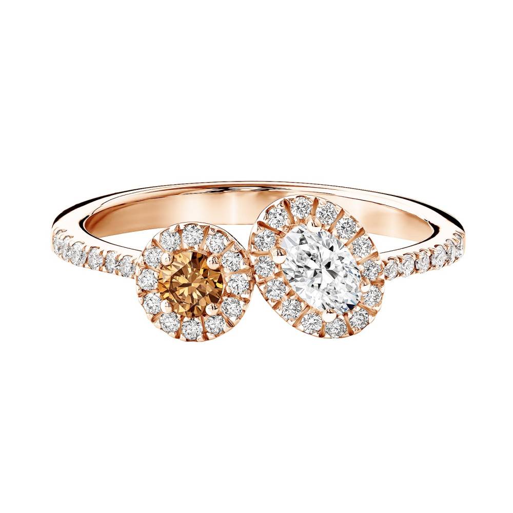 Ring Roségold Cognac-Diamant und diamanten AlterEgo Ovale 2