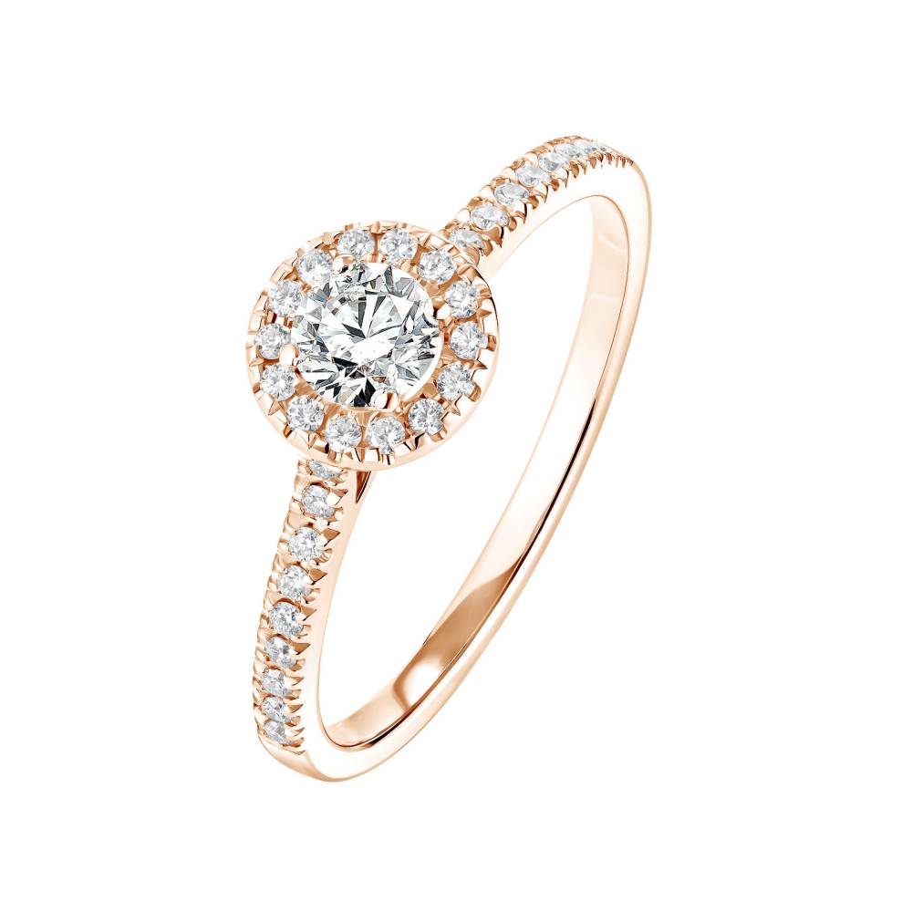 Ring Roségold Diamant Rétromantique S Pavée 2