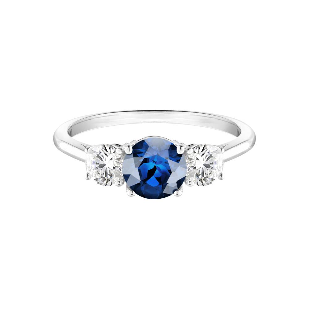 Bague Or blanc Saphir Little Lady Duo 2