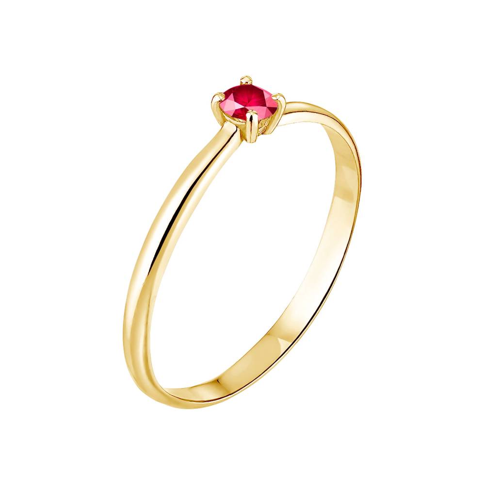 Ring Yellow gold Ruby Mini Lady 2