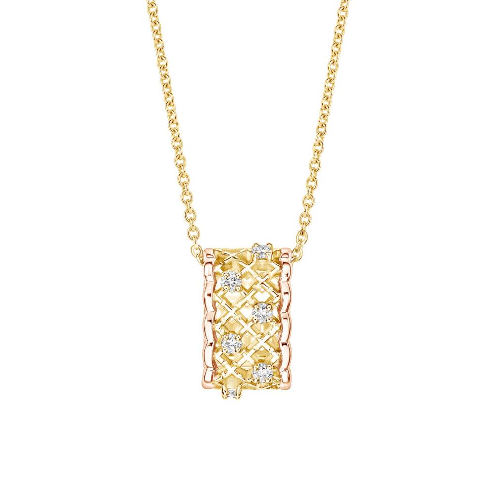 Anhänger Gelb- und Roségold Diamant RétroMilano 2