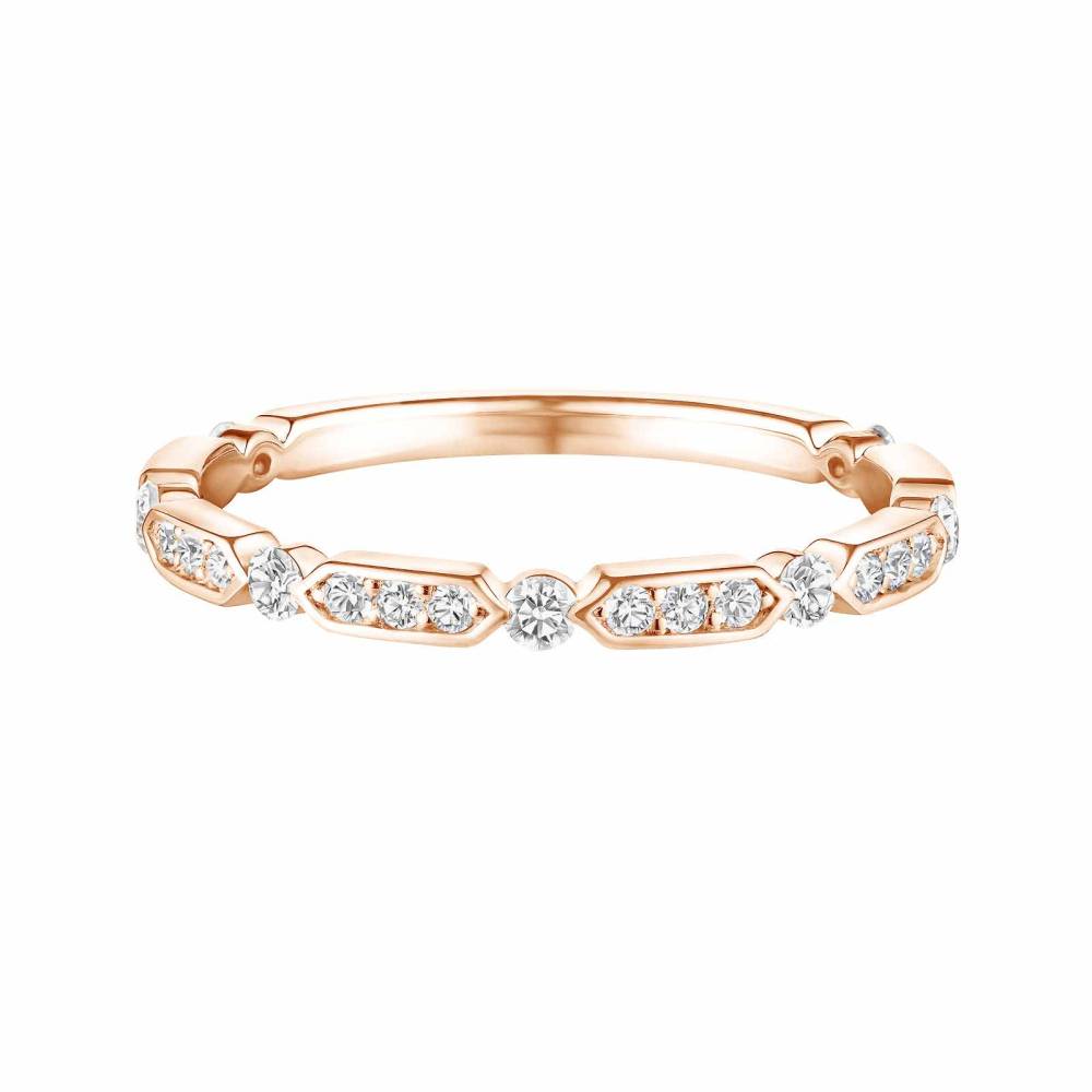 Ring Rose gold Diamond MET M 2