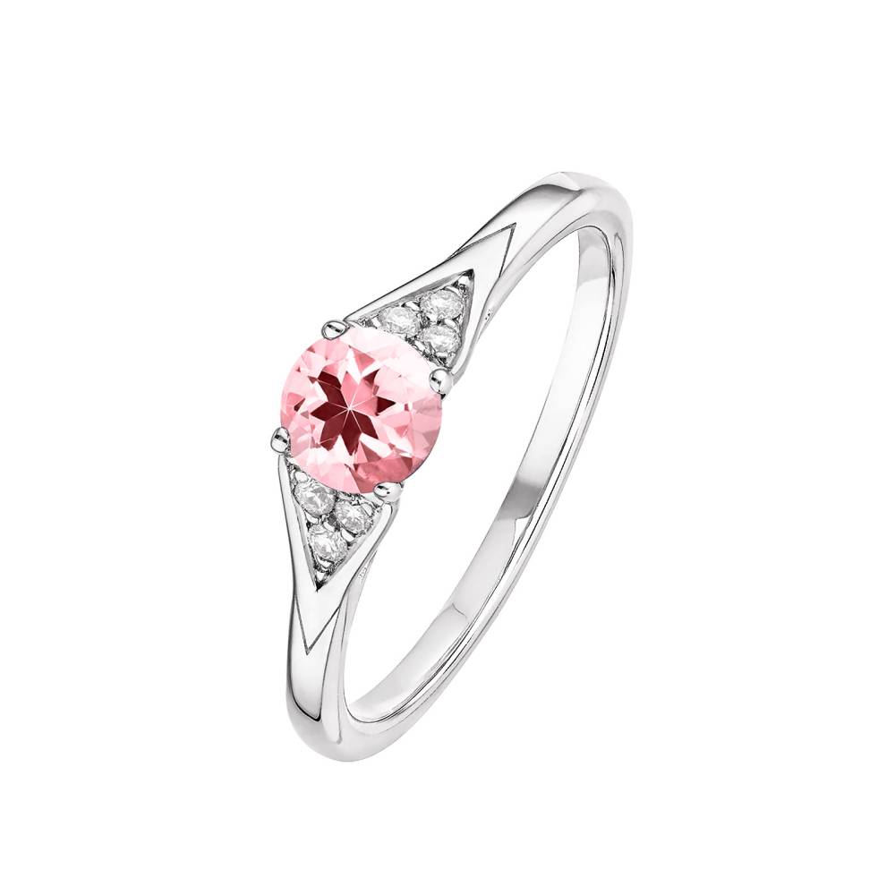 Ring White gold Tourmaline and diamonds Lady Trio 2