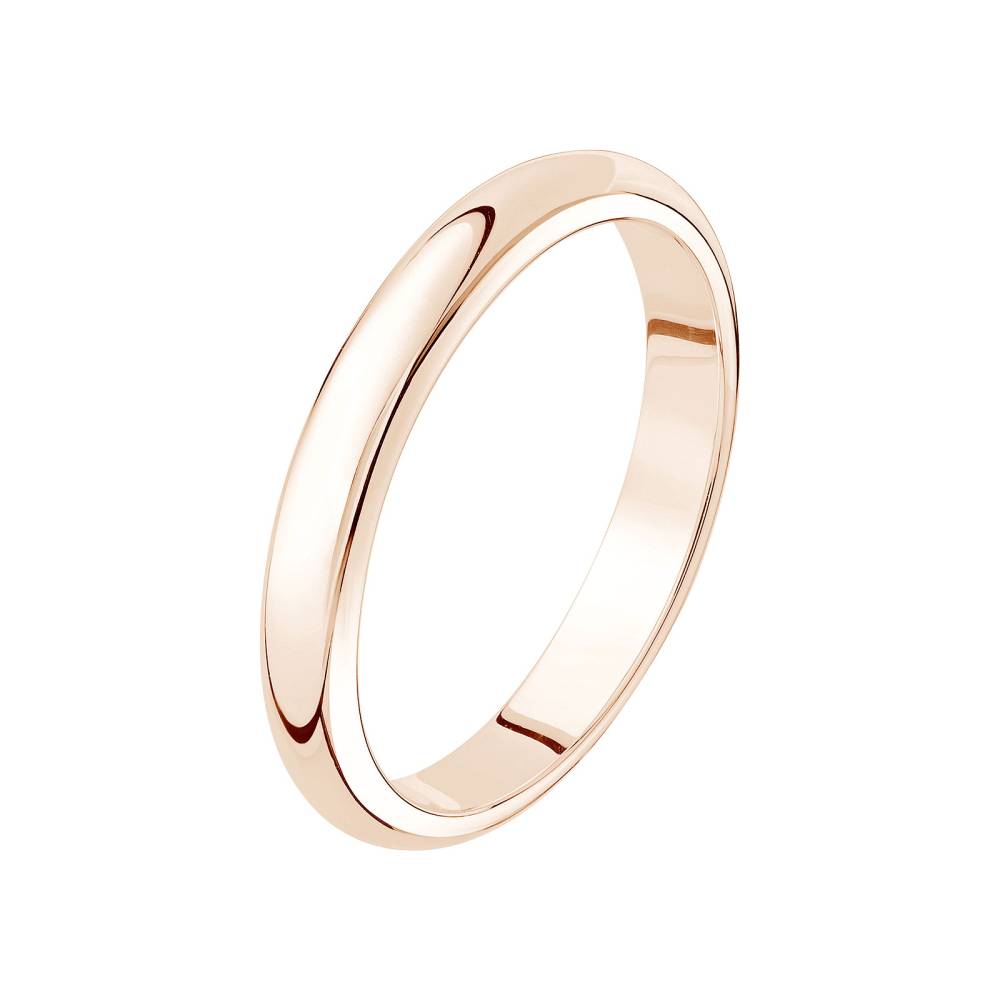 Wedding band Rose gold Gaillon 3,5 mm 2