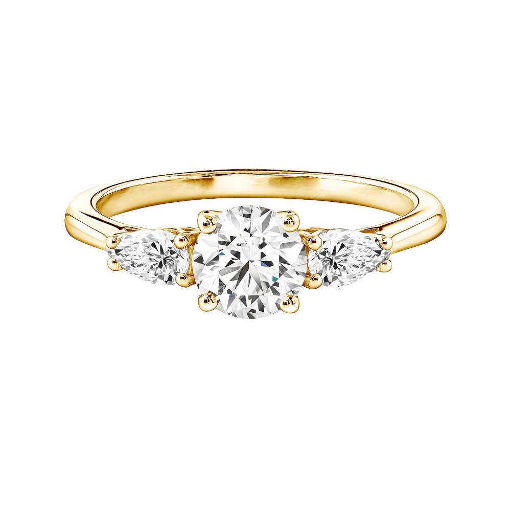 Bague Or jaune Diamant Lady Duo de Poires 2