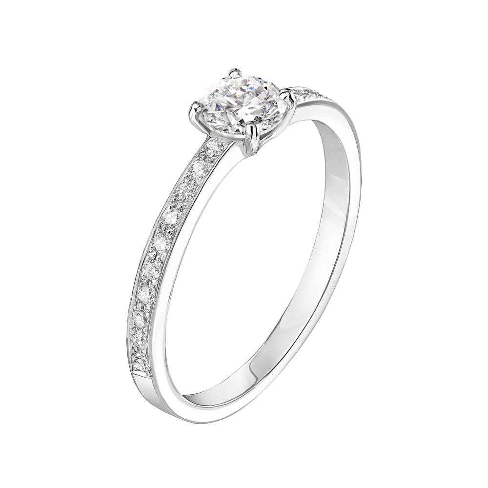 Ring White gold Diamond Milady 0,3 ct 2