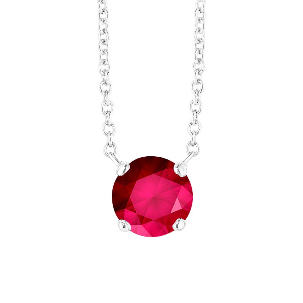 Pendant White gold Ruby Lady XXL 2