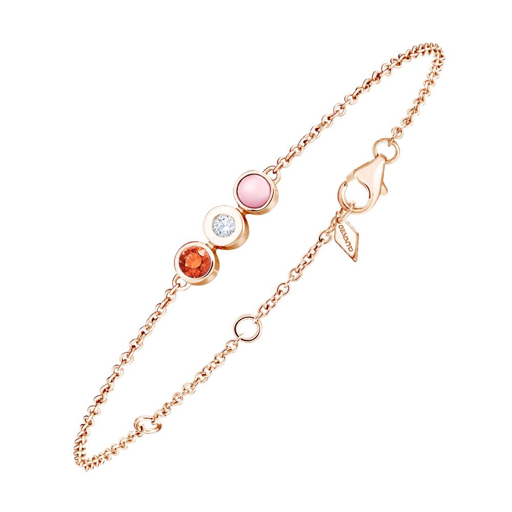 Armband Roségold Gemmyorama Trio Rose 2