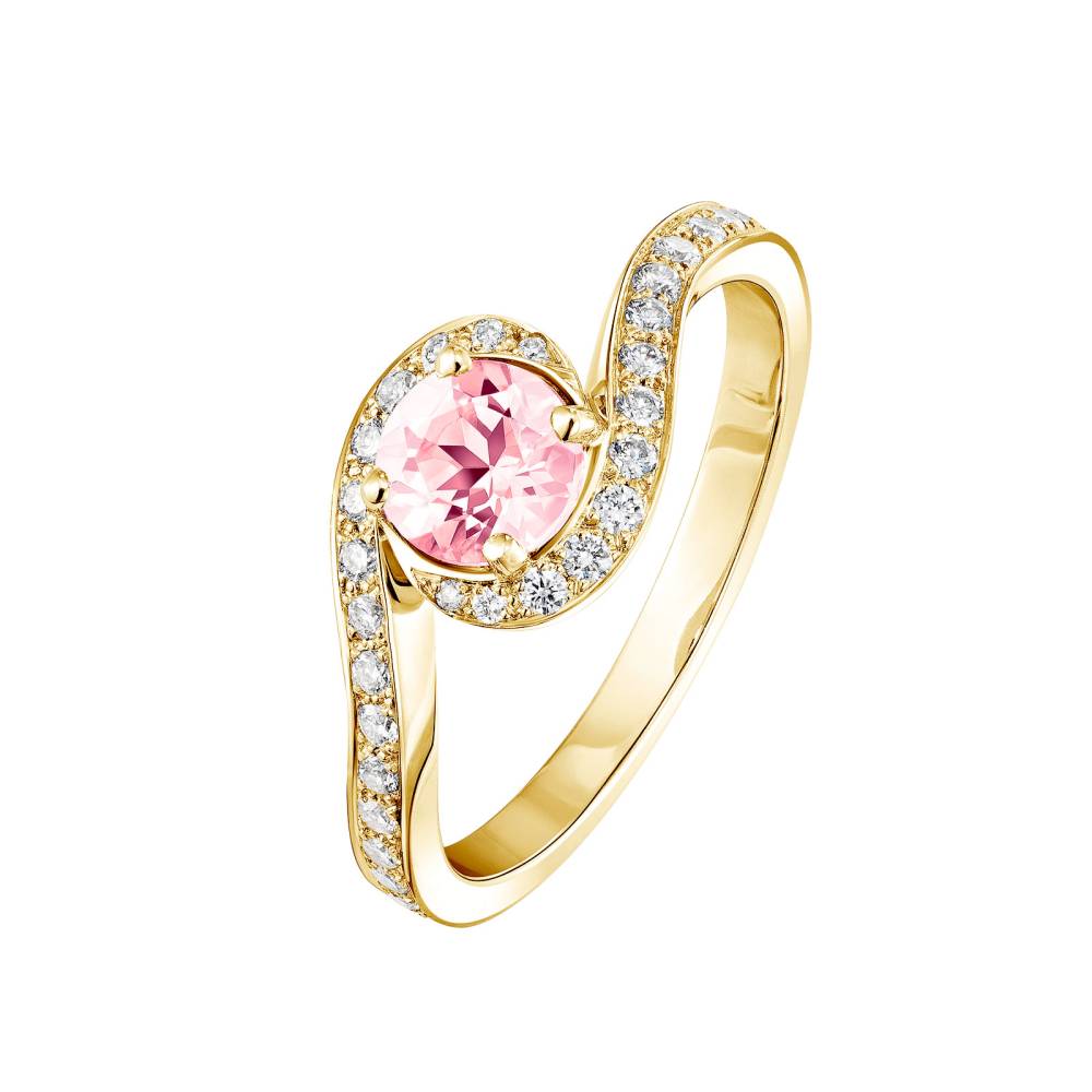 Bague Or jaune Tourmaline et diamants Amelia 2