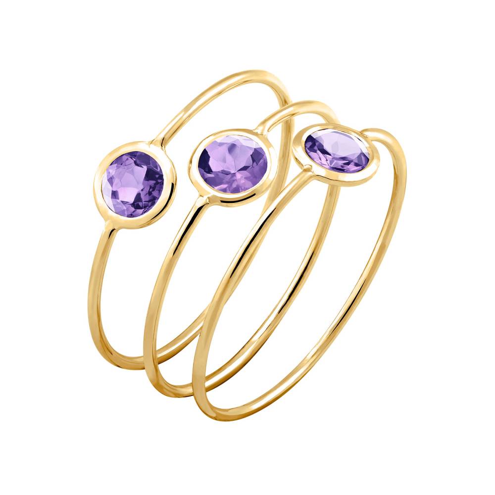 Bague Or jaune Tanzanite Triorama 2