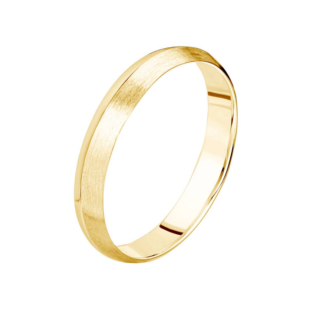 Wedding band Yellow gold Thésée Love Brossée 3,5 mm 2