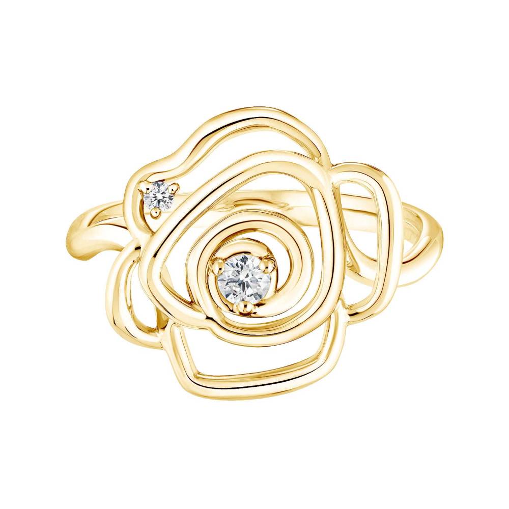 Bague Or jaune Diamant PrimaRosa Duo 2