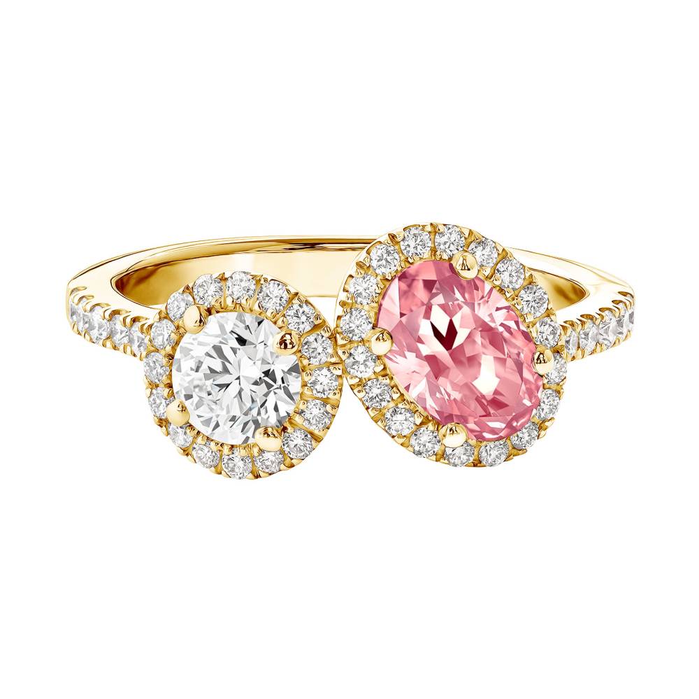 Ring Yellow gold Tourmaline and diamonds AlterEgo Ovale L 2