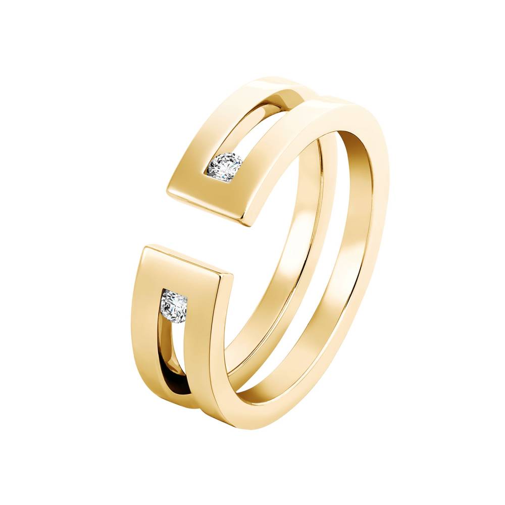 Ring Gelbgold Diamant Thésée Duo 2