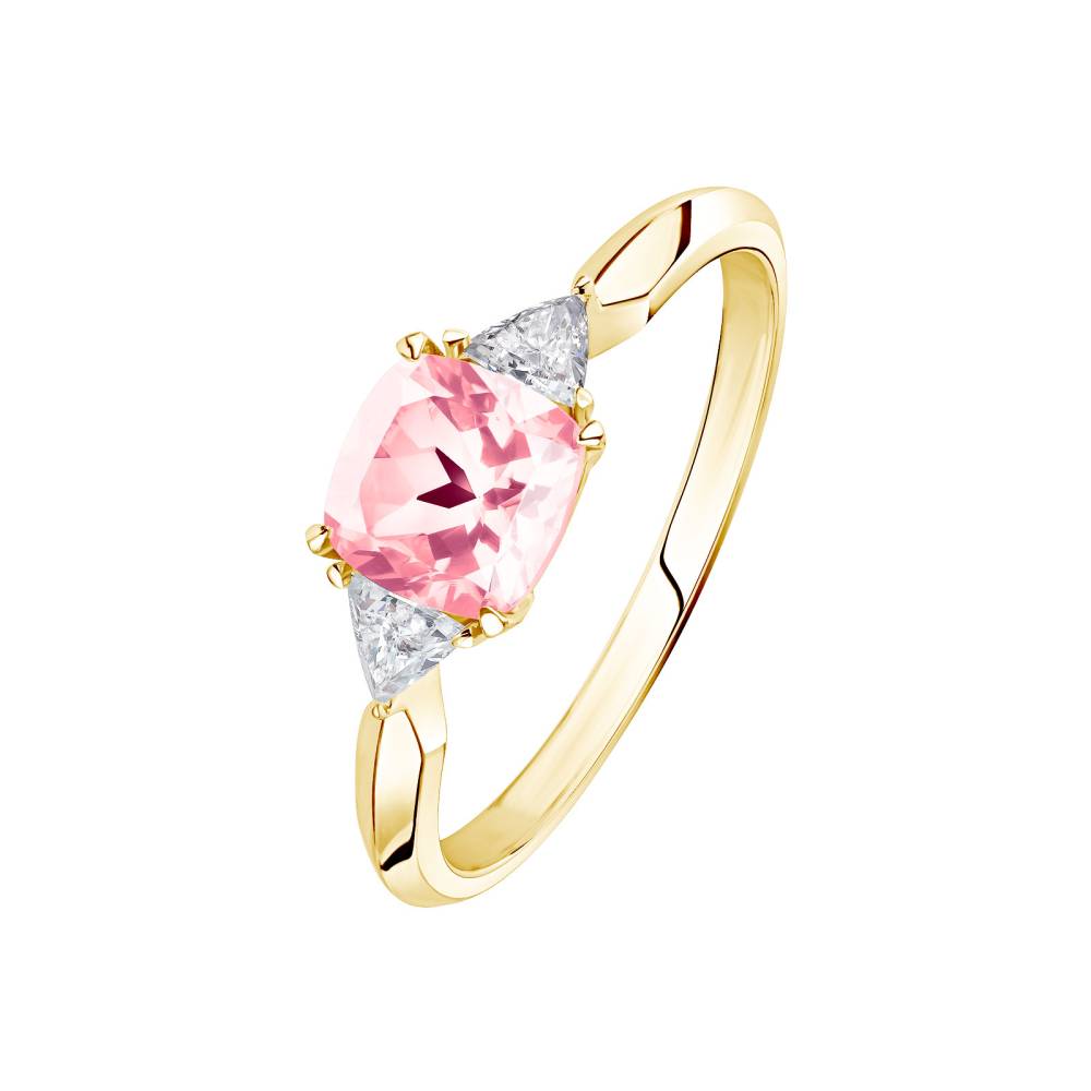 Ring Yellow gold Tourmaline and diamonds Kennedy 2