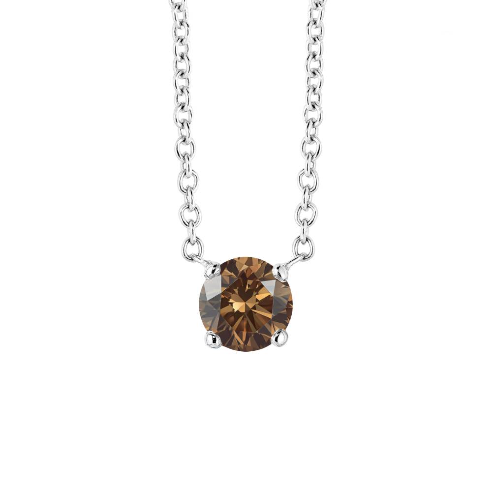 Pendant White gold Chocolate Diamond Lady XL 2