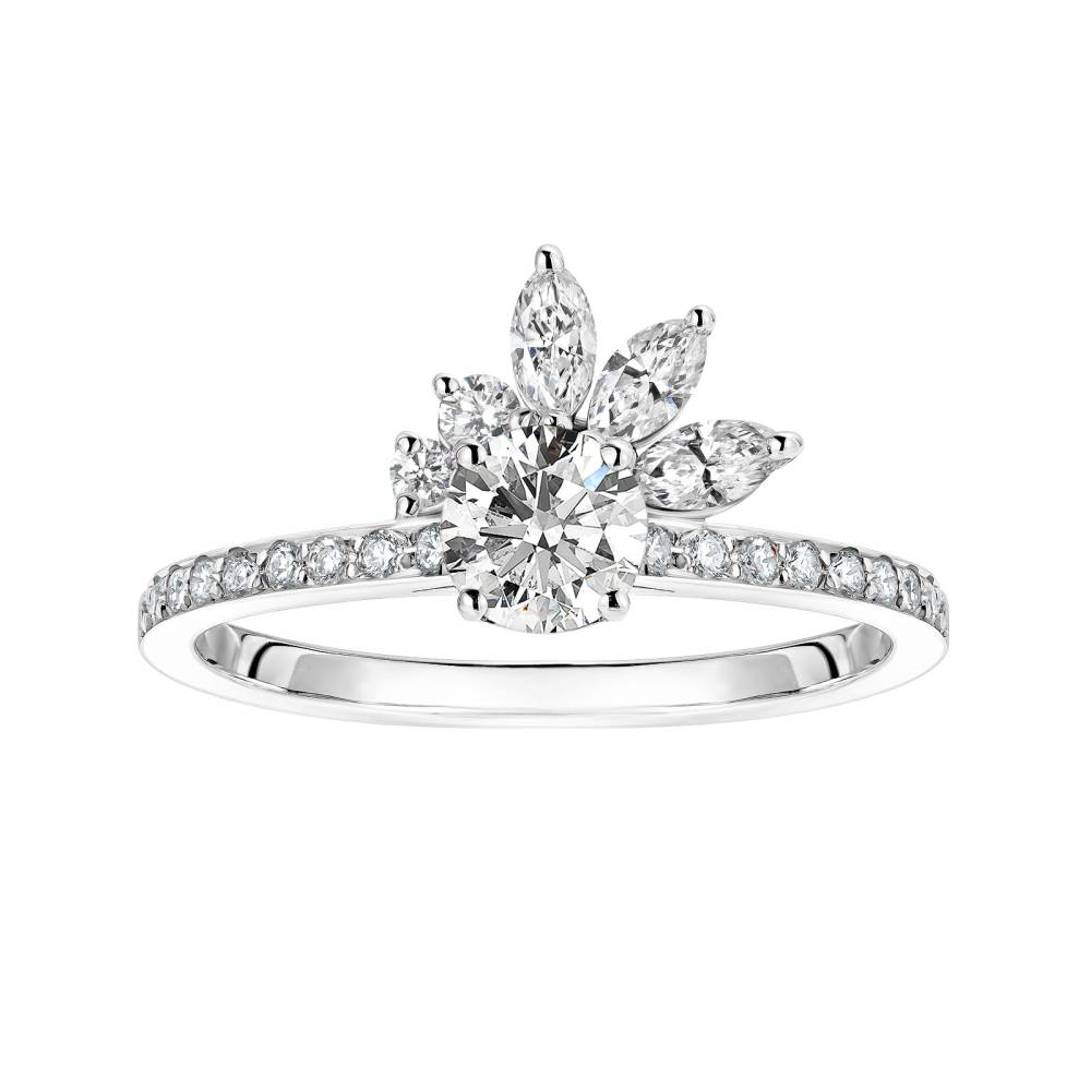 Bague Platine Diamant Little EverBloom Pavée 2