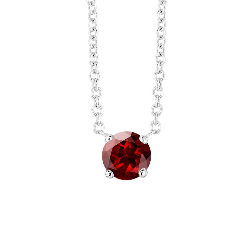 Pendant White gold Garnet Lady XL 2