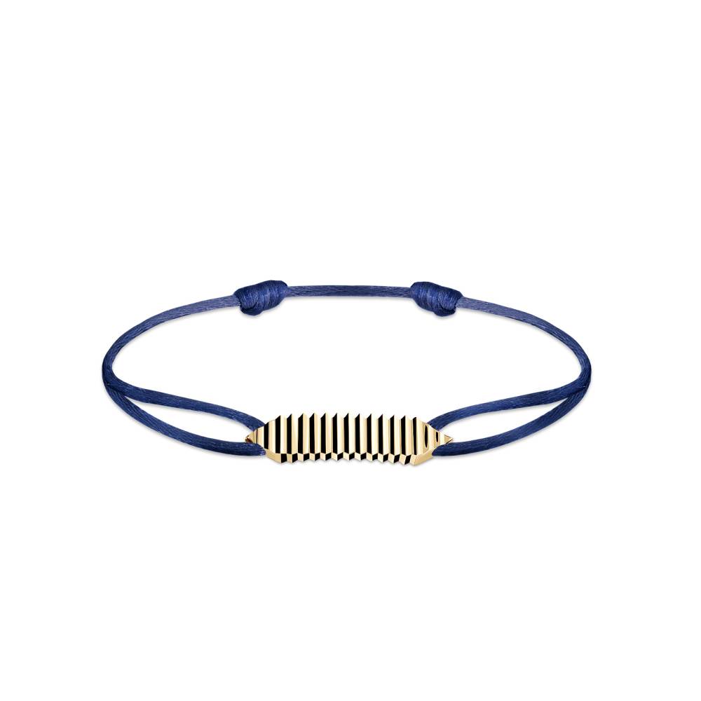 Kordel-Armband Gelbgold Entaille Crans 2