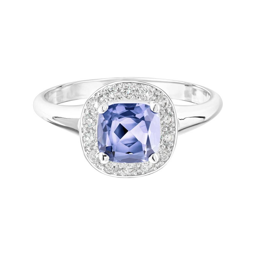 Ring White gold Tanzanite and diamonds Mada 2