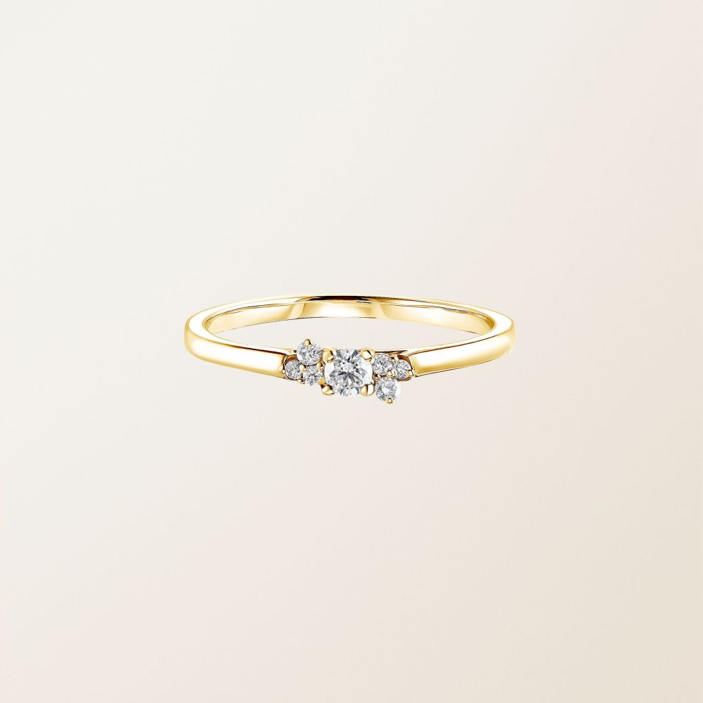 Bague Or jaune Diamant Mini EverBloom 2