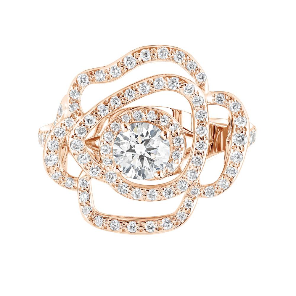 Bague Or rose Diamant PrimaRosa Alta 2