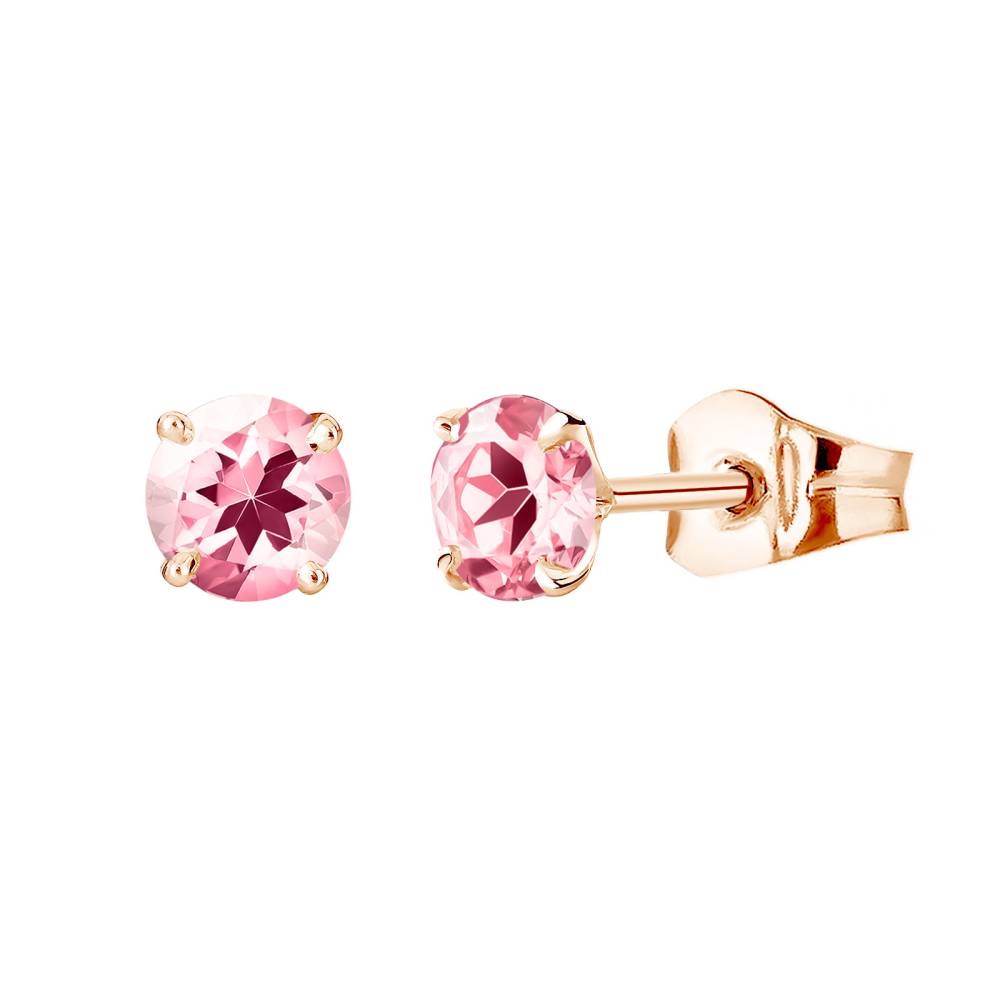 Boucles d'oreilles Or rose Tourmaline Lady XL 2