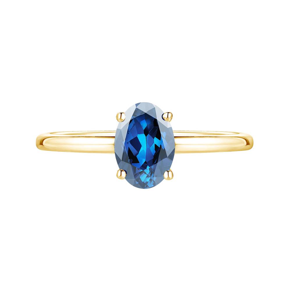 Ring Yellow gold Sapphire Lady Ovale 2