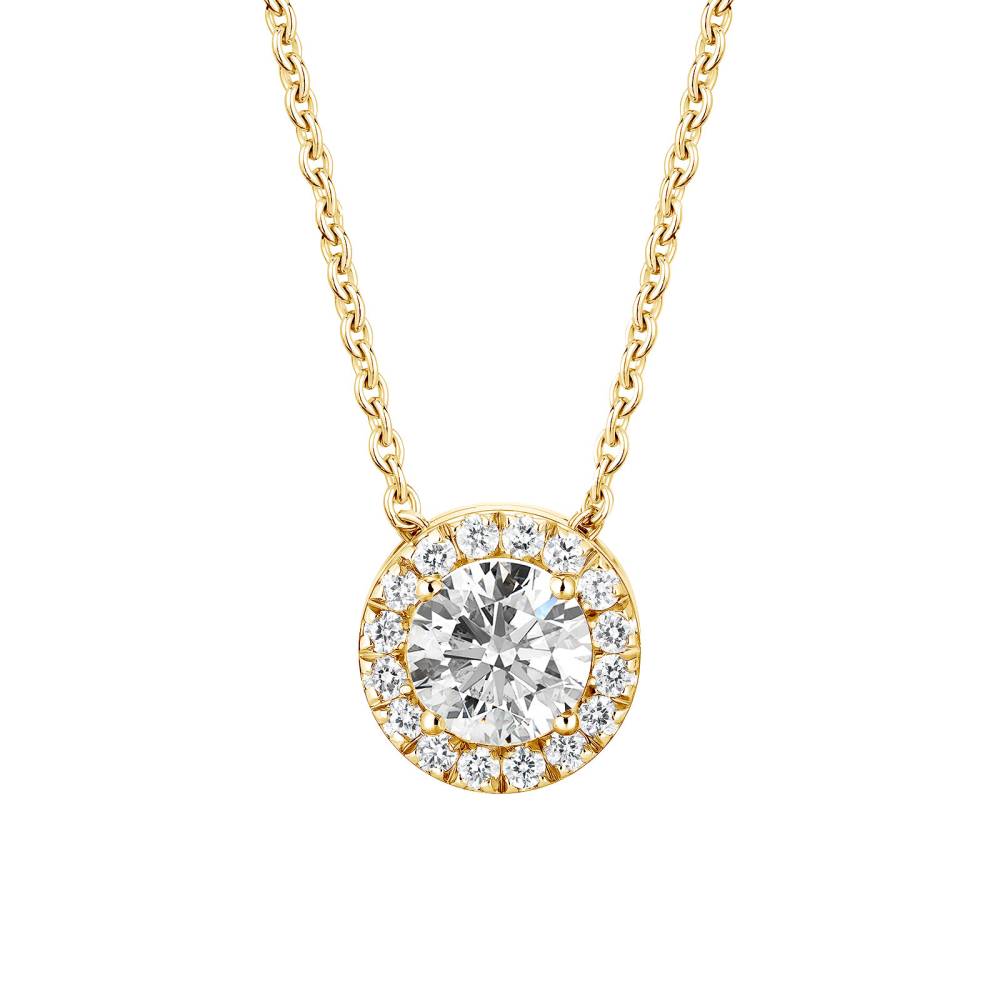 Pendant Yellow gold Diamond Rétromantique M 2