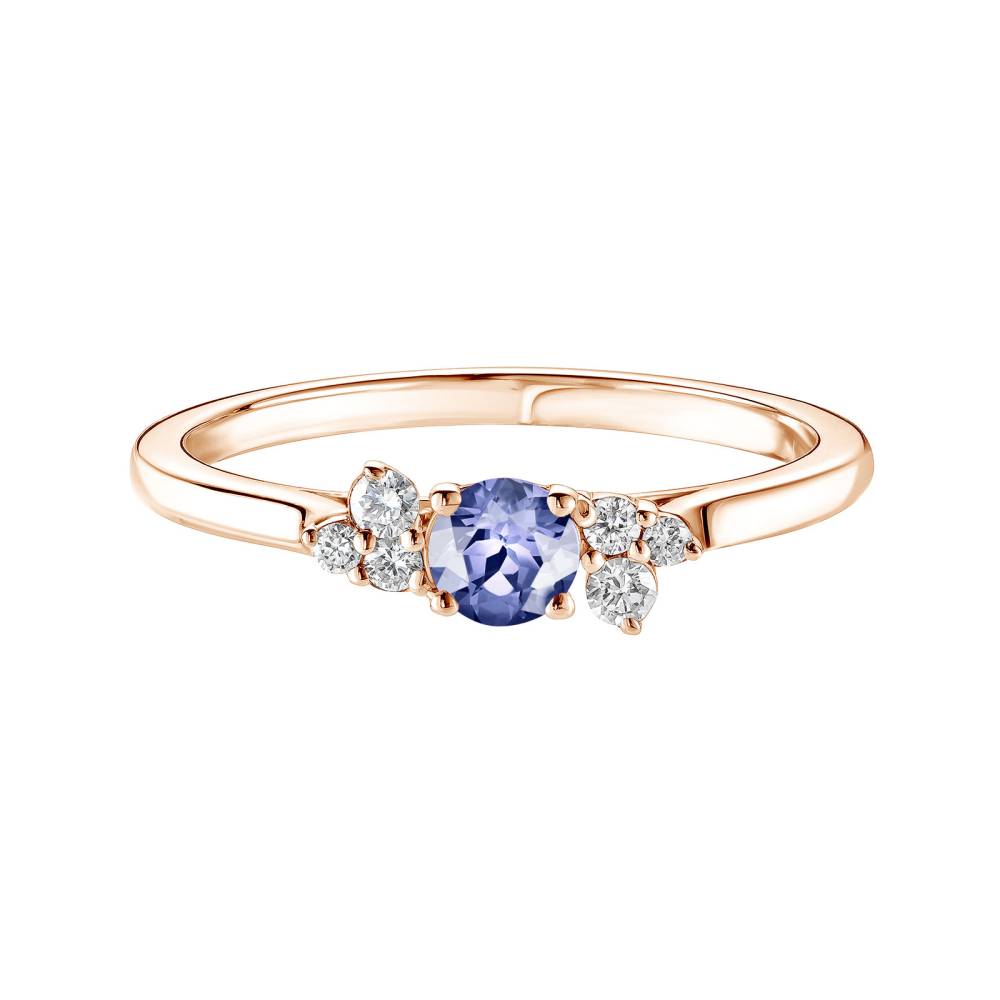 Ring Rose gold Tanzanite and diamonds Baby EverBloom 2