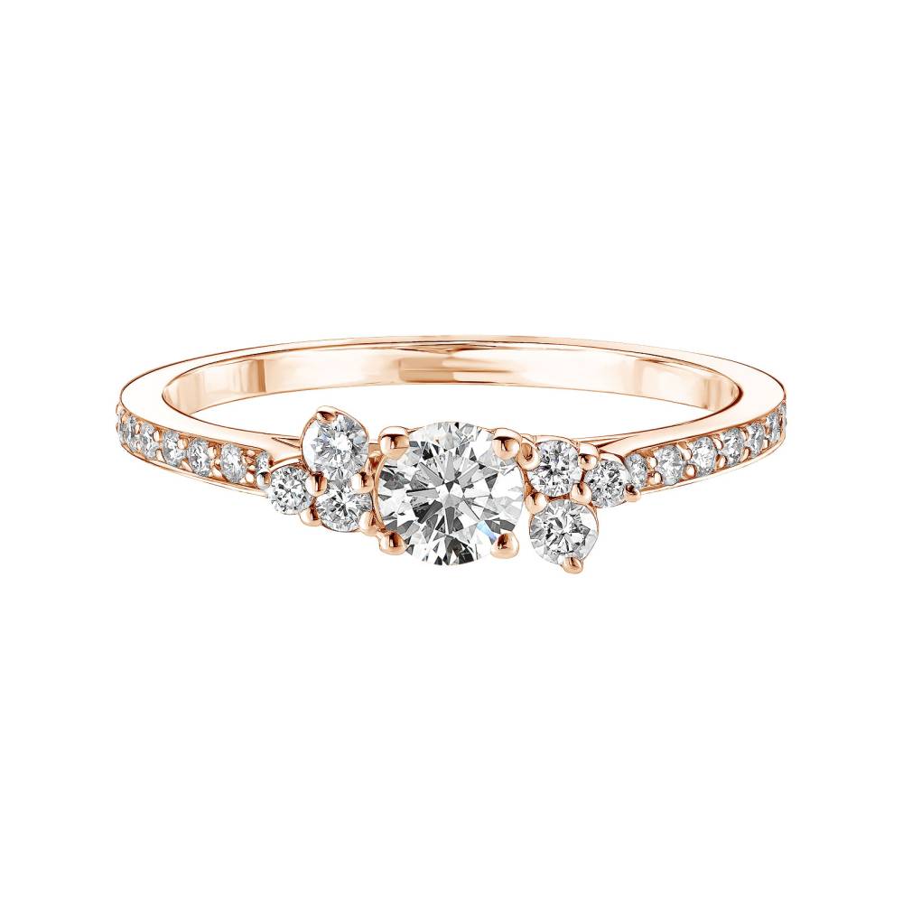 Bague Or rose Diamant Baby EverBloom Pavée 2