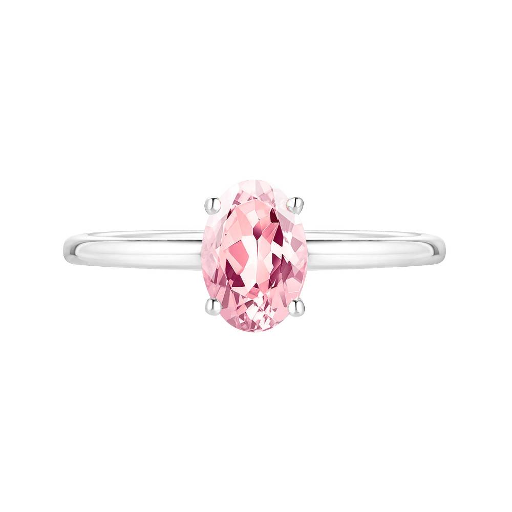 Bague Or blanc Tourmaline Lady Ovale 2