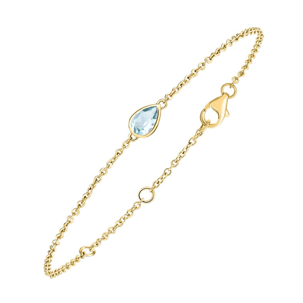 Bracelet Yellow gold Aquamarine Gemmyorama 2