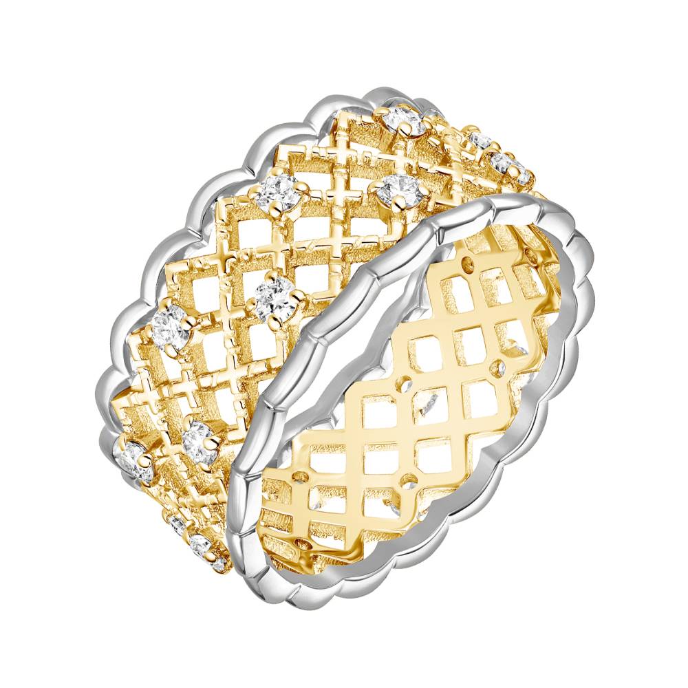 Bague Or jaune et blanc Diamant RétroMilano Uno 2