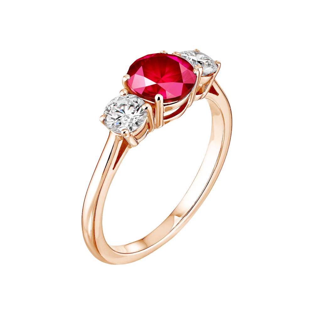 Ring Roségold Rubin Lady Duo 2