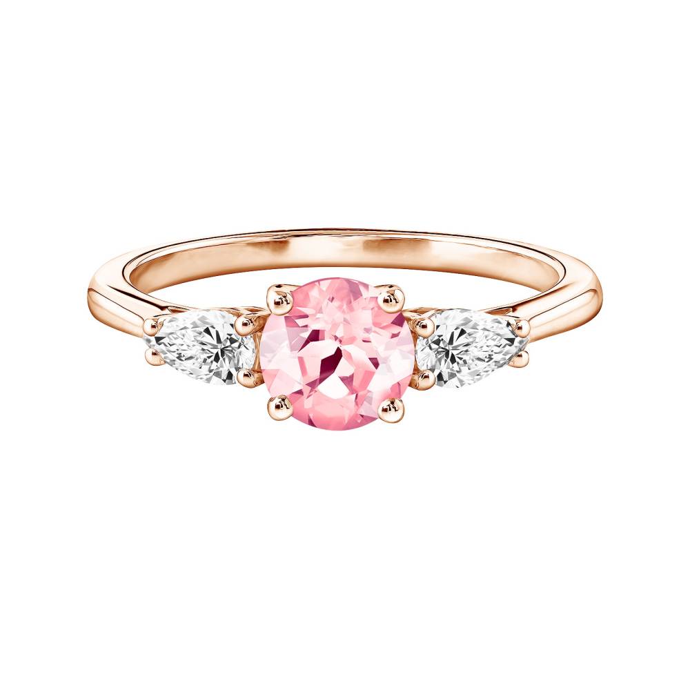 Ring Roségold Turmalin und diamanten Lady Duo de Poires 2