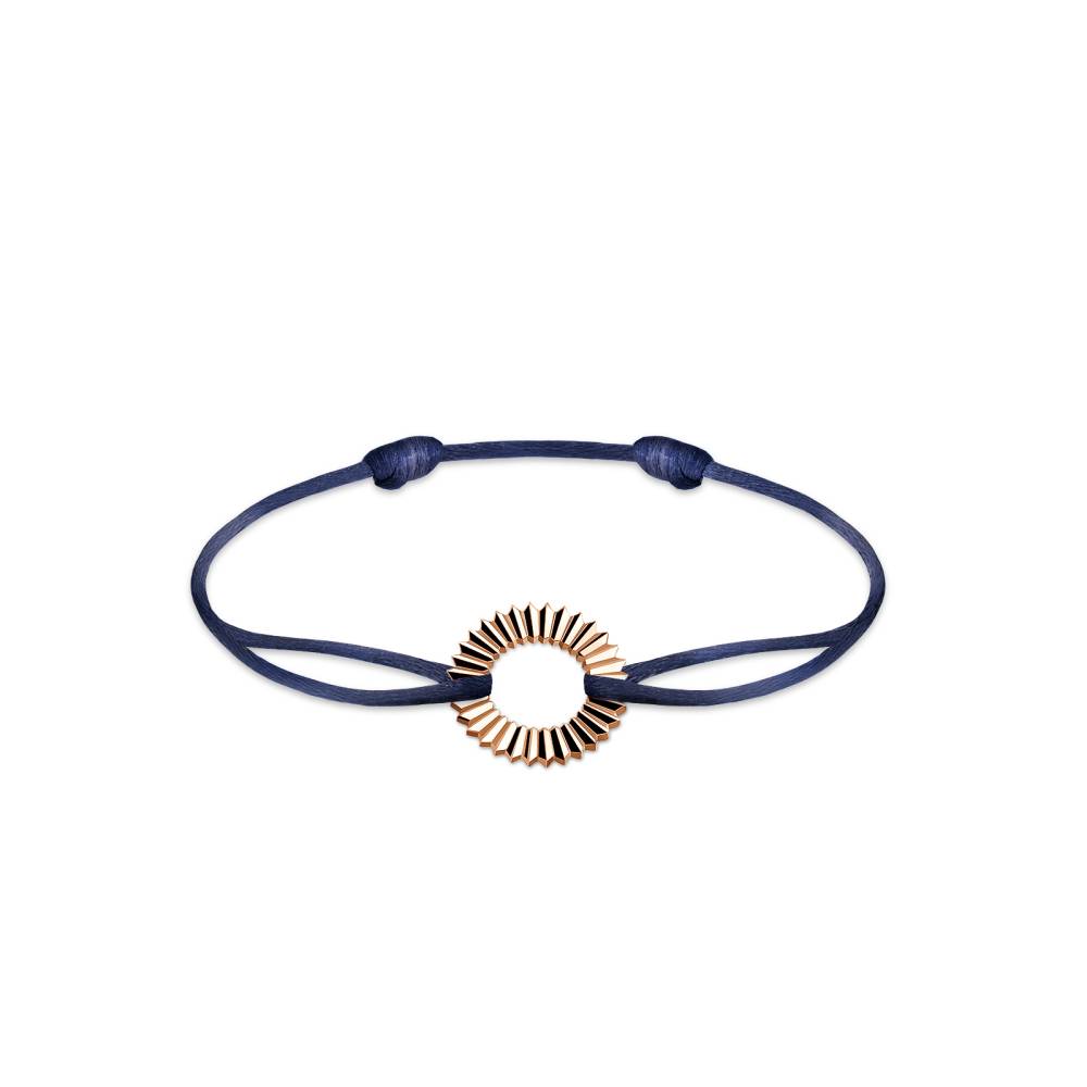 Cord Bracelet Rose gold Entaille Rayons 2