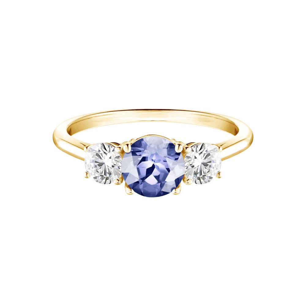 Ring Yellow gold Tanzanite Little Lady Duo 2