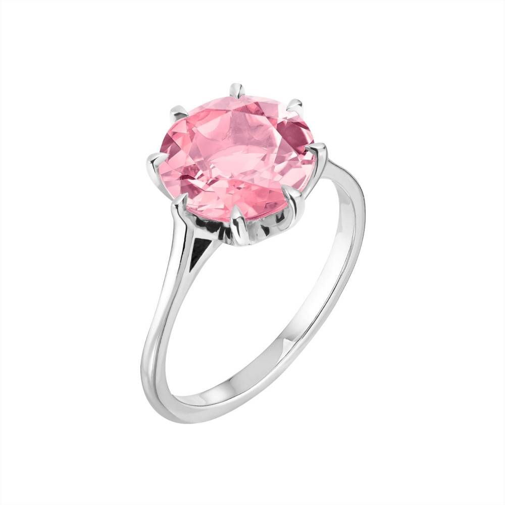 Ring White gold Tourmaline Céleste 2