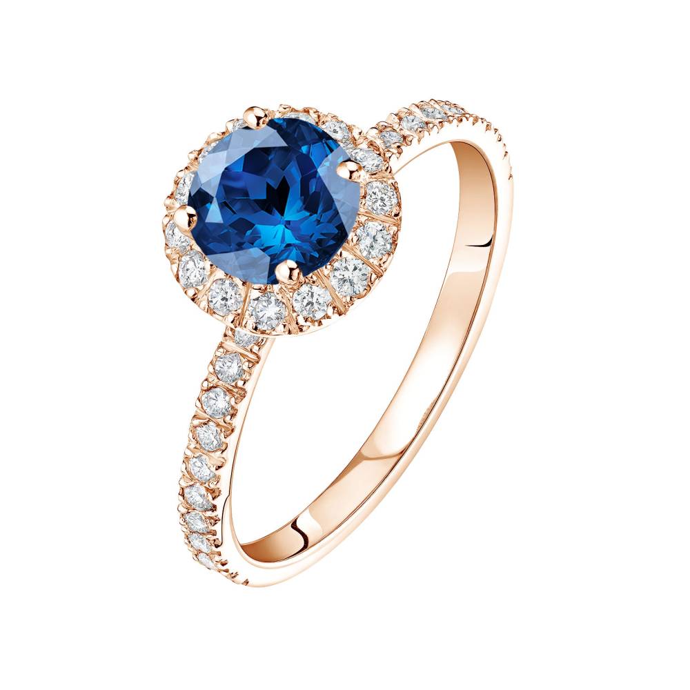 Ring Roségold Saphir und diamanten Rétromantique L Pavée 2