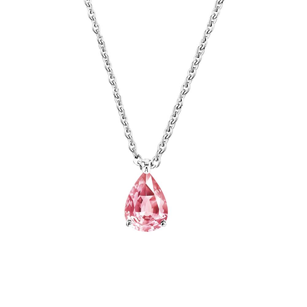 Pendant White gold Tourmaline and diamonds Lady Poire M 2