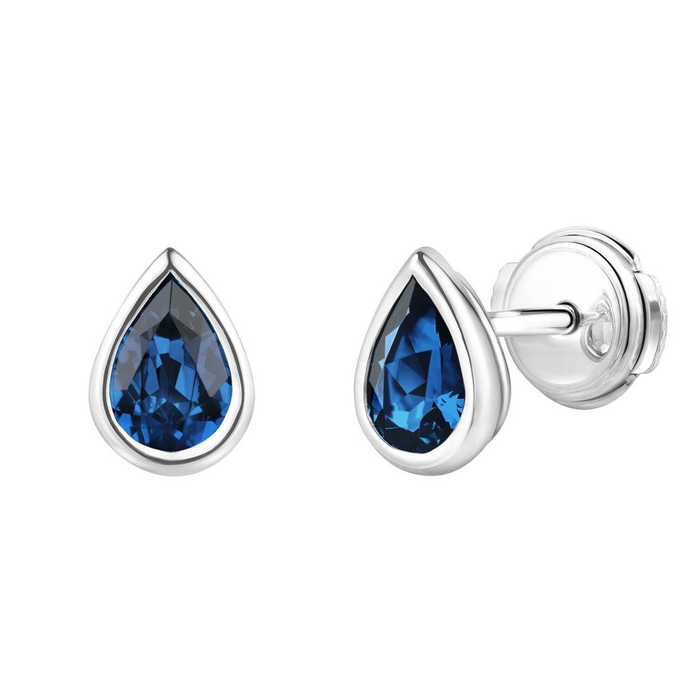 Earrings White gold Sapphire Gemmyorama 2