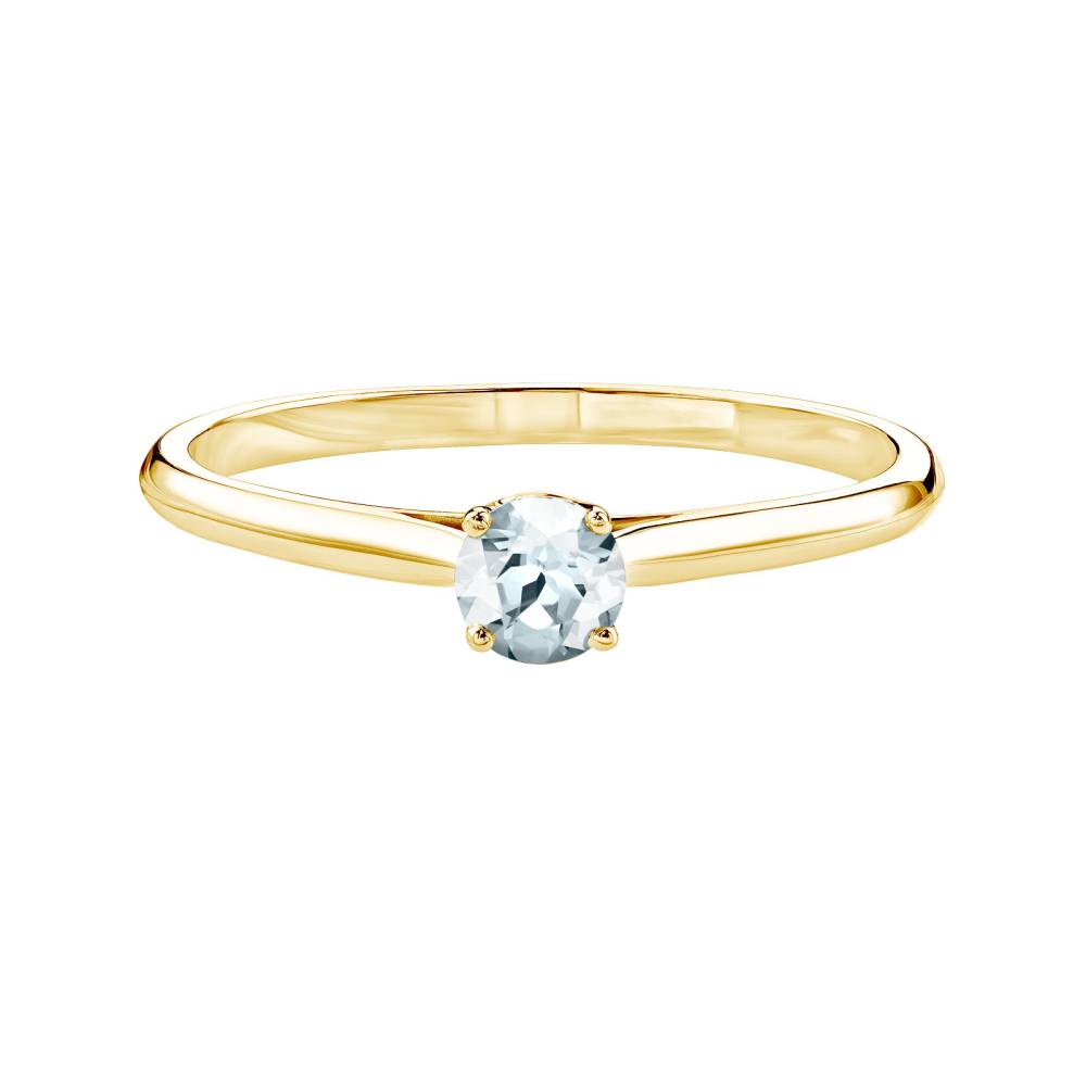 Ring Gelbgold Aquamarin Baby Lady 2