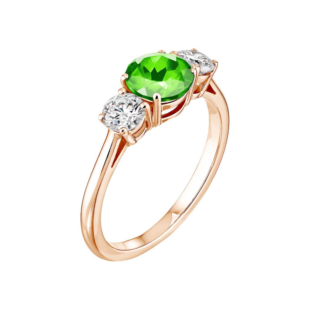 Bague Or rose Tsavorite Lady Duo 2