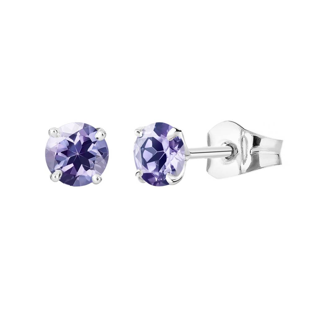 Boucles d'oreilles Or blanc Tanzanite Lady XL 2