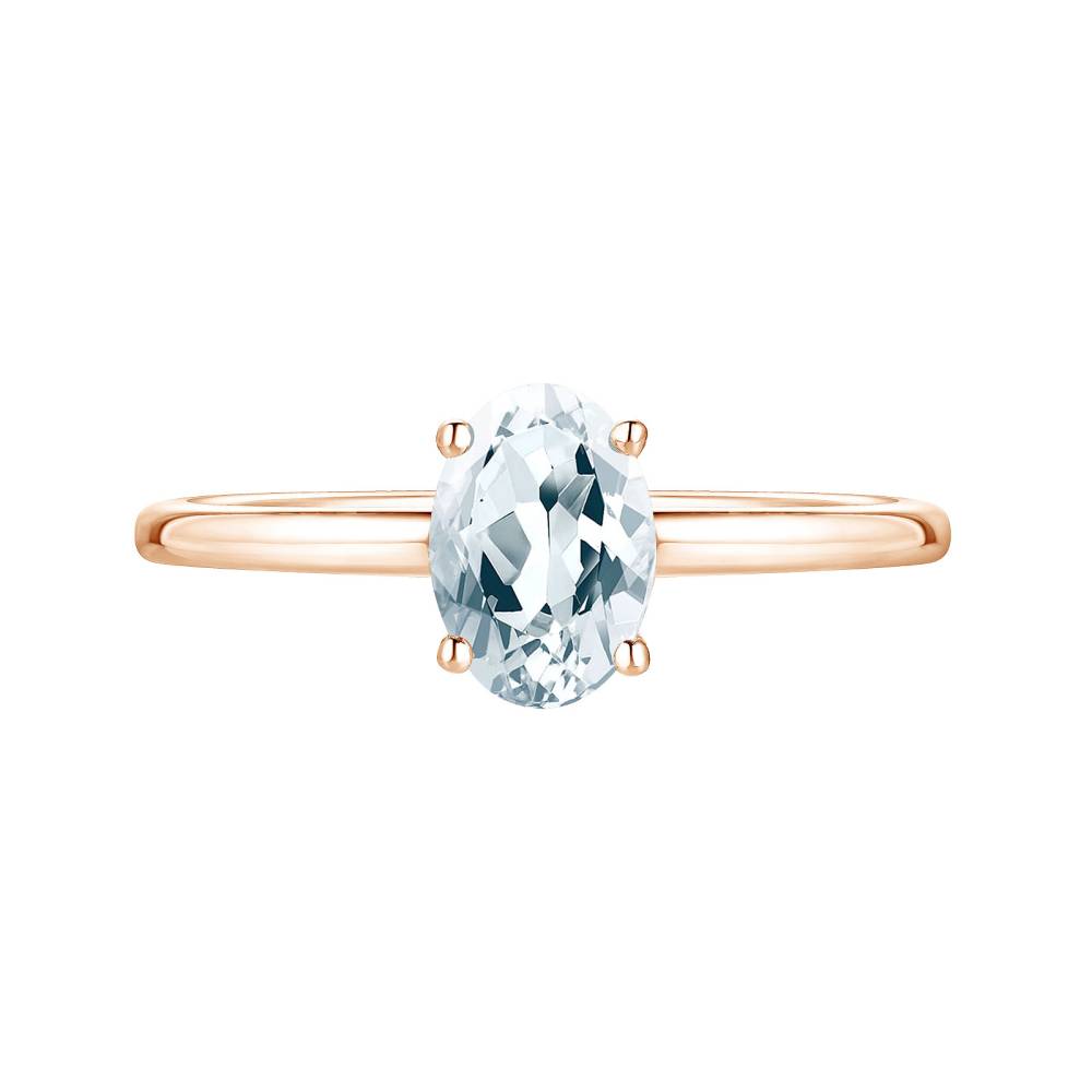 Ring Roségold Aquamarin Lady Ovale 2