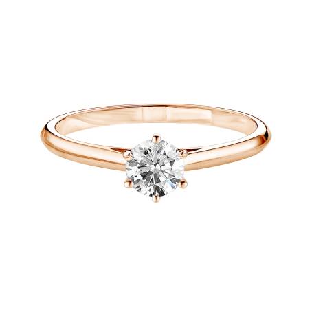 Bague Or rose 18 cts Diamant Little Lady 0,4 ct