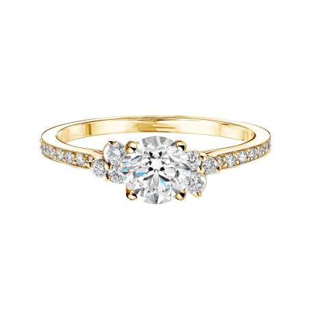 Baby EverBloom 5 mm Pavée Yellow Gold Diamond Ring