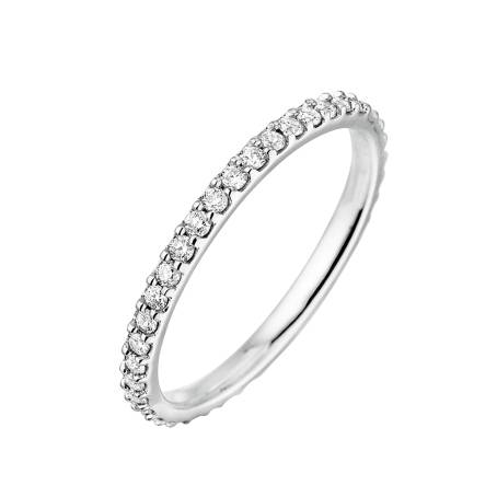 Alliance Or blanc 18 cts Diamant Faubourg